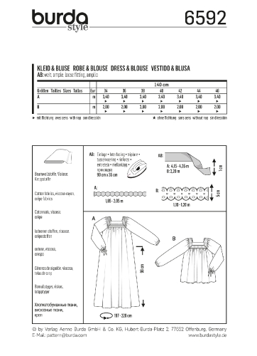 Kleid und Bluse im Boho-Style